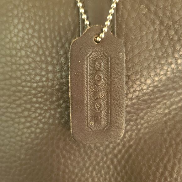 COACH Vintage Leather Shoulder Bag Classic Brown Pebble Leather Purse K9p-6810 - Picture 4 of 16